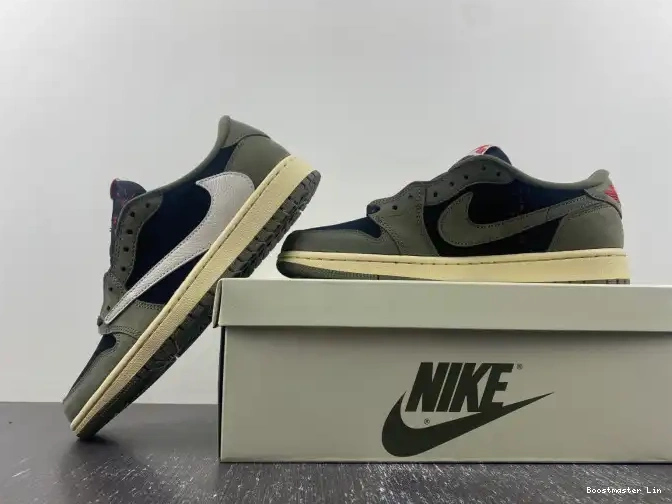 Bmlin shoes DM7866-002 X SP OG JORDAN OLIVE' TRAVIS SCOTT AIR 1 'BLACK LOW 0514